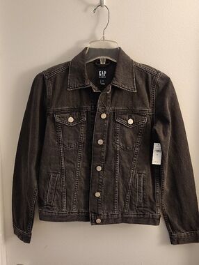 Gap Black Denim Jacket NWT